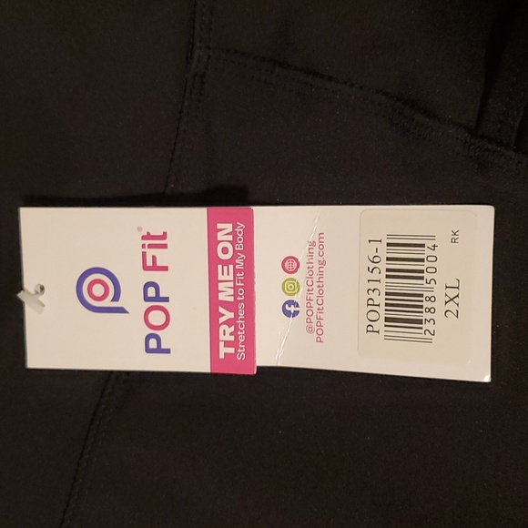 3 Pair POP Fit Pop Leggings in Black Size 2XL - Picture 9 of 11